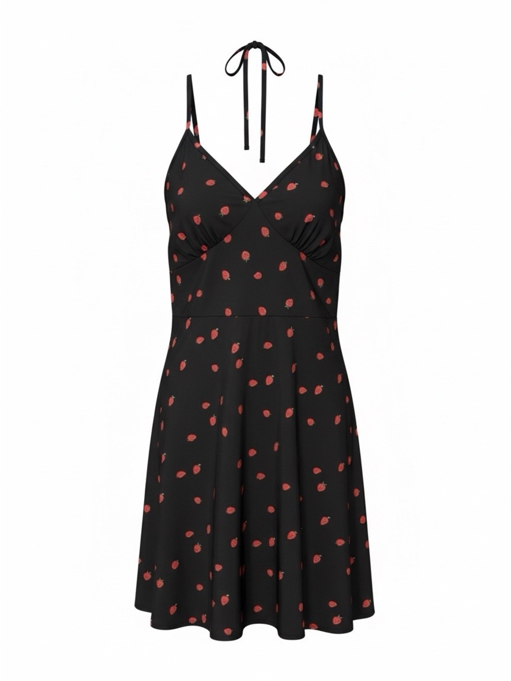 230. Fun Strawberry Patterned Mini Dress by Romwe